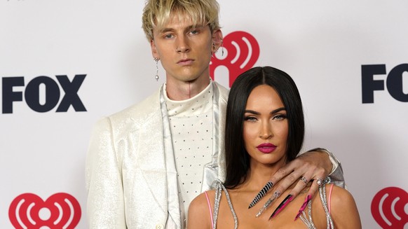 FILE - Megan Fox, right, and Machine Gun Kelly attend the iHeartRadio Music Awards on May 27, 2021, in Los Angeles. (AP Photo/Chris Pizzello, File)
Megan Fox,Machine Gun Kelly,MGK