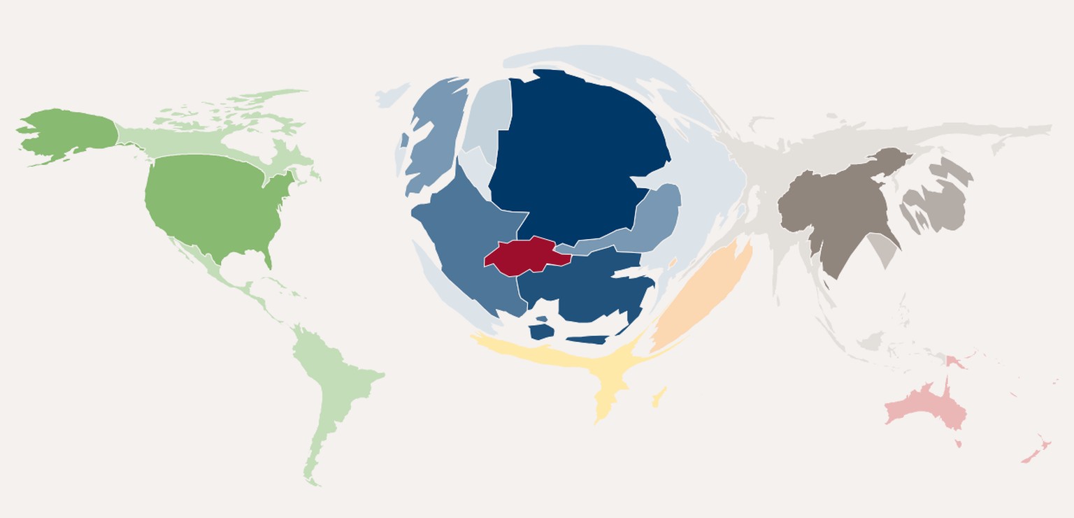 Die Welt aus Sicht der Schweizer Exportwirtschaft.