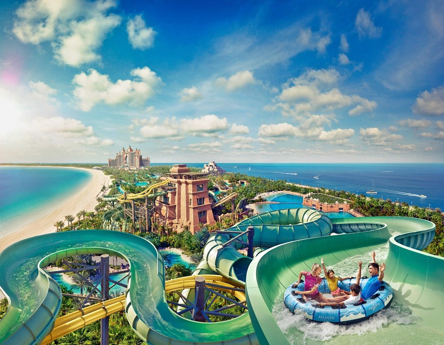 Das Atlantis Hotel befindet sich an der Spitze der weltberühmten Palmeninsel.