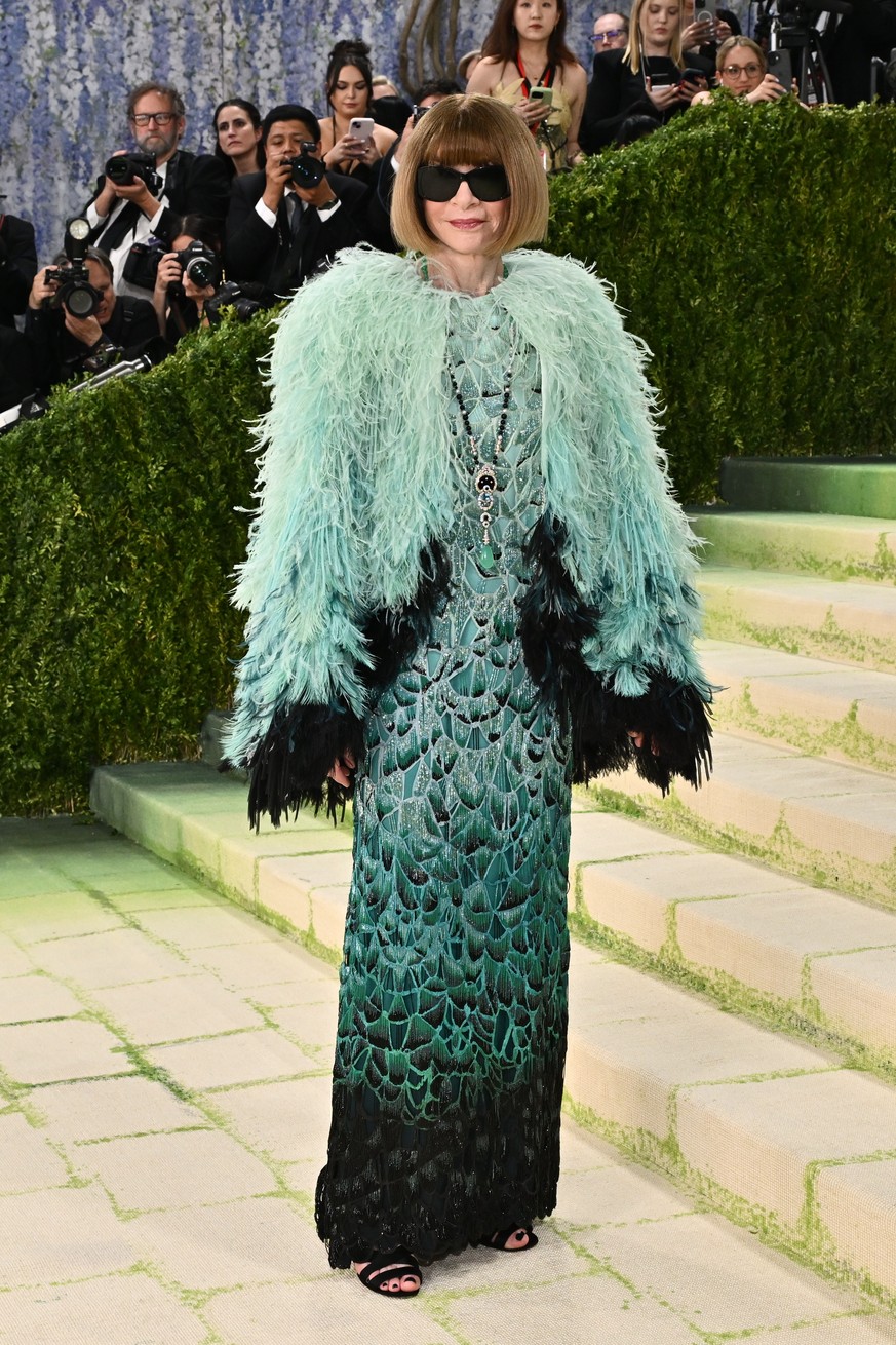 Anna Wintour arrives at The Metropolitan Museum of Art's Costume Institute benefit gala celebrating the opening of the "Costume Art" exhibition on Monday, May 4, 2026, in New York. (Pho ...