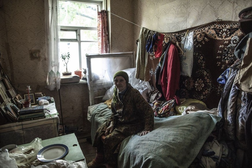 Anna Iwanowna in ihrem Zuhause.