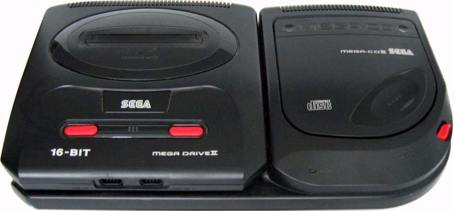 Mit der zweiten Version des Sega Mega-CD bekam auch der Mega Drive eine optische Frischzellenkur verpasst. 