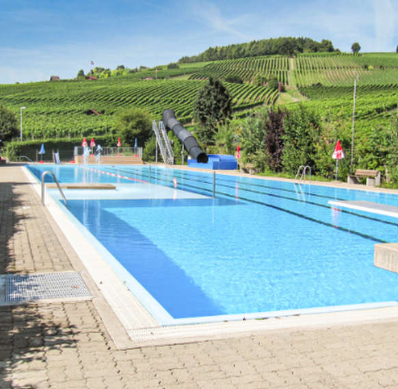 Das Schwimmbad Hallau öffnet Mitte Mai.
