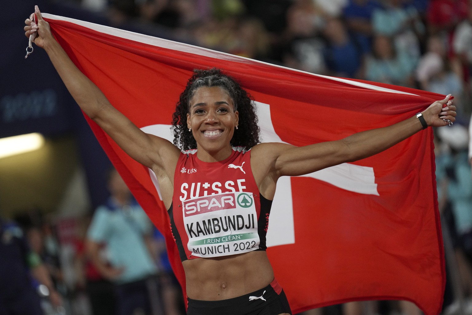 Die schnellste Schweizer Sprinterin der Geschichte: Mujinga Kambundji.
