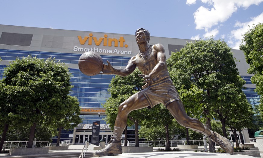 The Vivint Smart Home Arena is shown Tuesday, June 14, 2016, in Salt Lake City. The city approved $22.7 million in tax incentives Tuesday for the Utah Jazz&#039;s planned $125 million arena upgrade. T ...