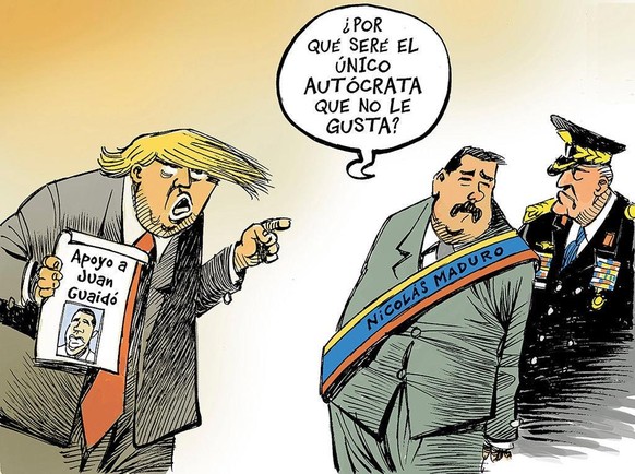 Trump erwÃ¤gt Treffen mit Venezuelas PrÃ¤sident Maduro â obwohl die USA ihn nicht anerkennen
Da stellt sich wirklich die Frage, warum Venezuela die einzige Autokratie fÃ¼r Trump ist, die ihm nicht p ...