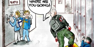 30 Karikaturen, die Putins ungemütliche Situation auf den Punkt bringen