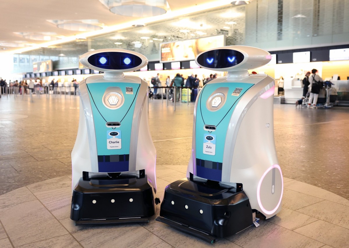 Les robots Charlie et Zulu de l'aéroport de Zurich