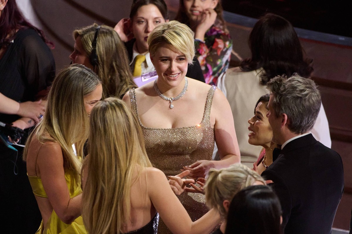 96th Oscars, Academy Awards Greta Gerwig during the live ABC telecast of the 96th Oscars¬ at the Dolby¬ Theatre at Ovation Hollywood on Sunday, March 10, 2024., Credit:Phil McCarten / Avalon PUBLICATI ...