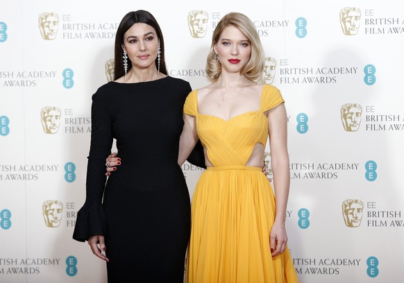Die beiden künftigen «Bond»-Darstellerinnen&nbsp;Monica Bellucci und Lea Seydoux bei den Bafta-Awards.