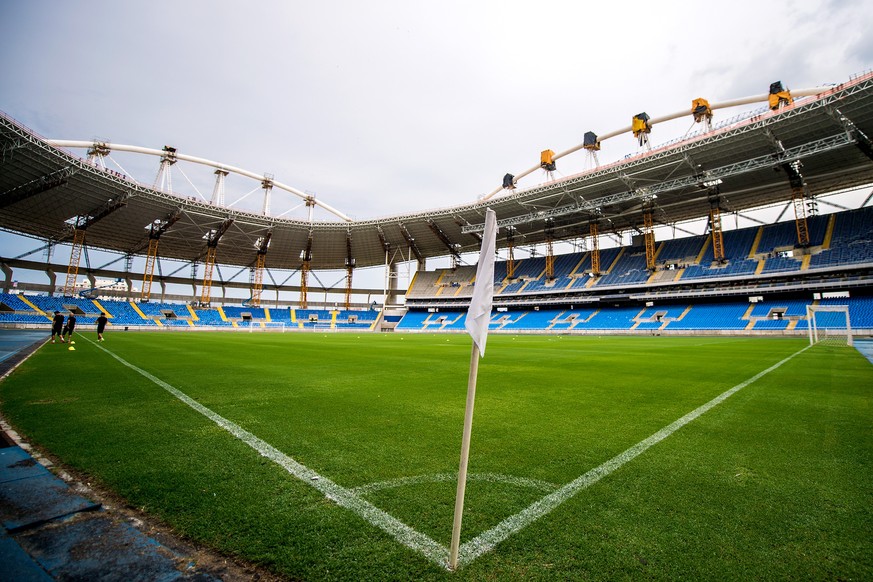 RIO DE JANEIRO, BRAZIL - JANUARY 24: View of the Joao Havelange Stadium during renovation works to be the Olympic stadium for the Rio 2016 Olympic and Paralympic games, on January 24, 2015 in Rio de J ...