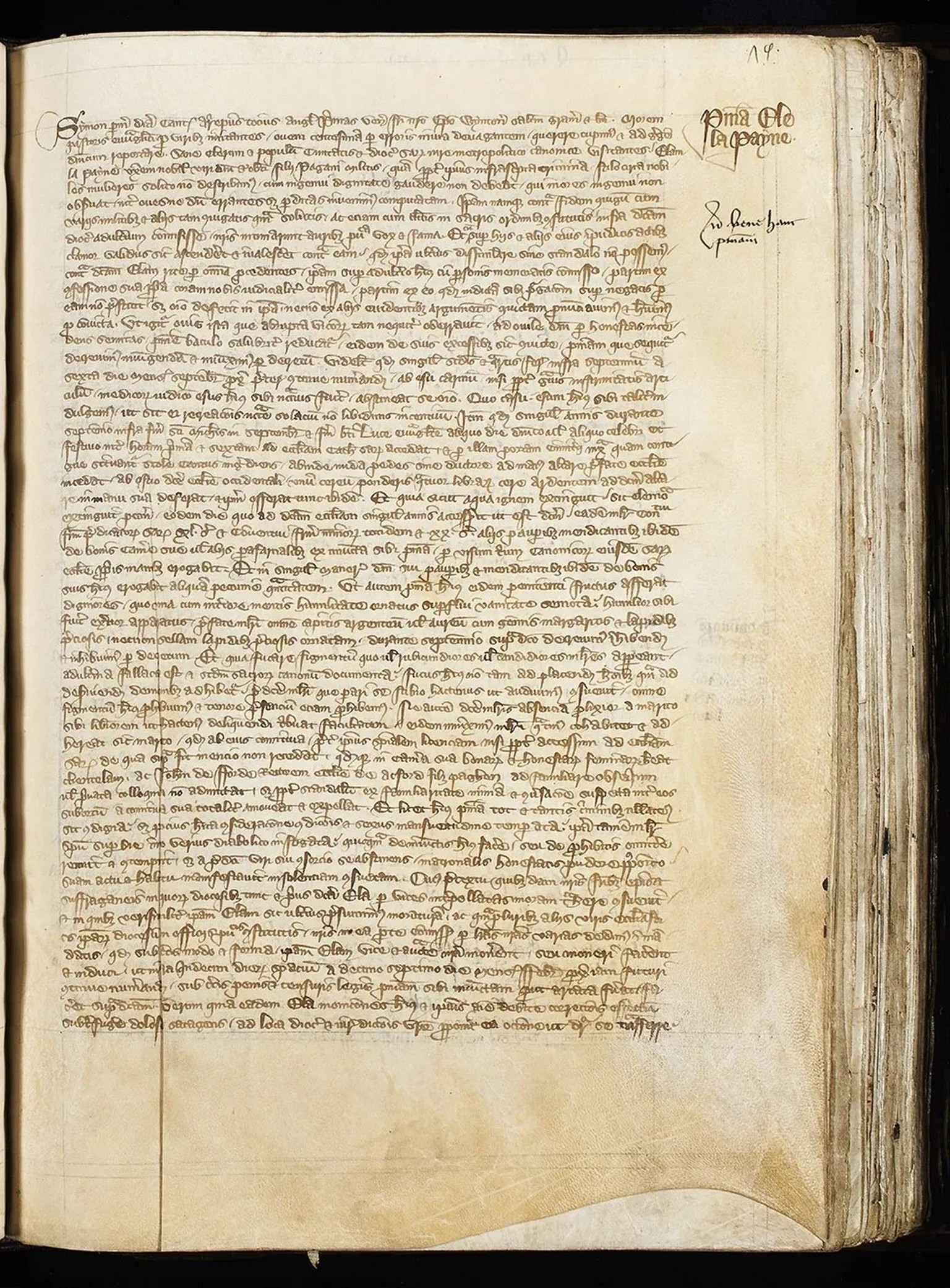The first of the Archbishop’s letters. Register of John de Stratford.