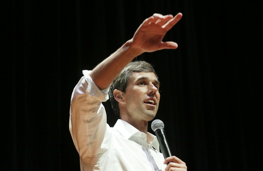 U.S. Rep. Beto O&#039;Rourke, D-Texas, of El Paso, Texas, speaks at the University of Texas at Dallas Wednesday, Sept. 20, 2017, in Richardson, Texas. The three-term, fluent Spanish-speaker is seeking ...