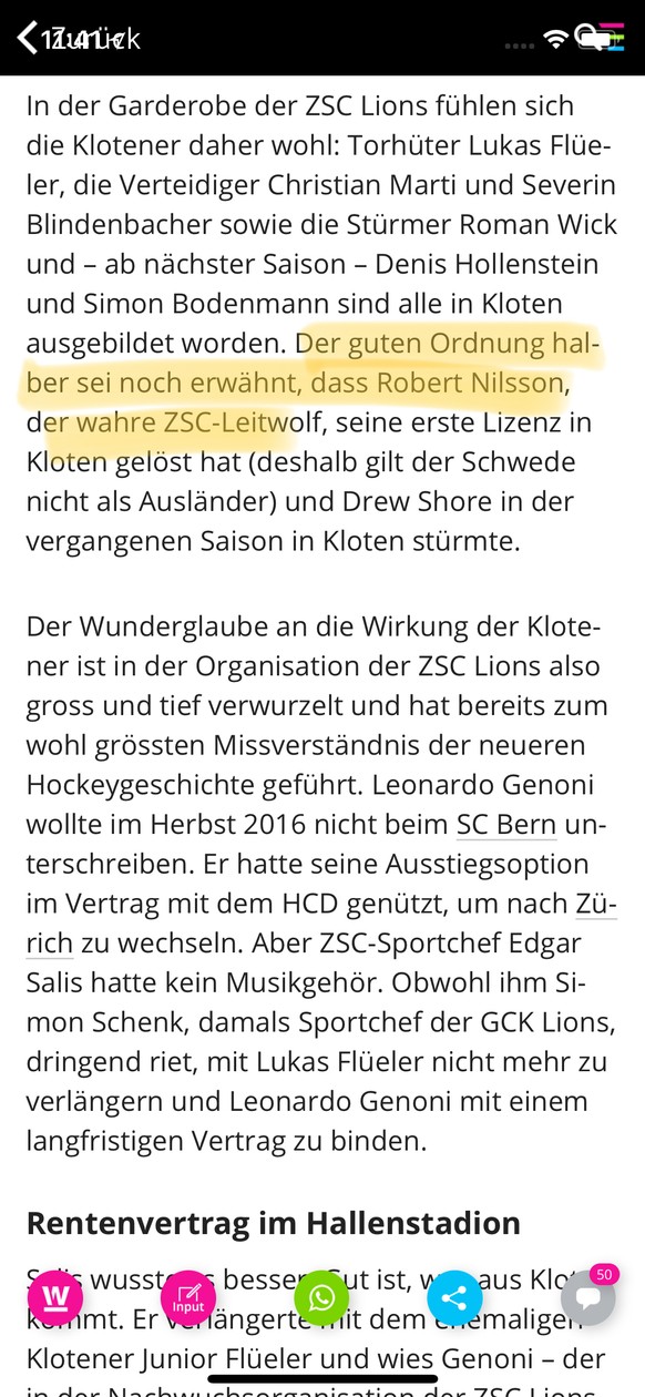 Die ZSC Lions und ihre lÃ¤cherlichen Ausreden unter den Palmen von Oerlikon
In AnsÃ¤tzen richtig, aber frei nach Adenauer, Herr Zaugg?