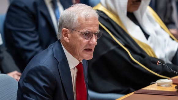 Norway's Prime Minister Jonas Gahr Støre speaks during a Security Council meeting at the United Nations headquarters, Tuesday, Sept. 23, 2025, at U.N. headquarters. (AP Photo/Yuki Iwamura)
Israel ...