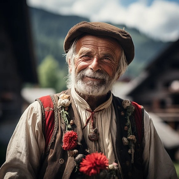 KI Midjourney erstellt typische Menschen aus den Kantonen: Appenzell