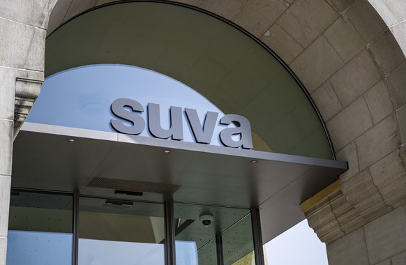 Der Eingangsbereich des SUVA Hauptsitz in Luzern anlaesslich der Bilanzmendienkonferenz am Freitag, 18. Juni 2021.(KEYSTONE/Urs Flueeler).
