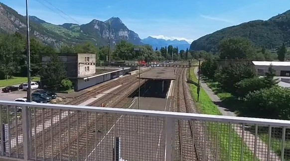 &lt;p&gt;So sieht der stillgelegte Bahnhof Weesen normalerweise aus.&lt;/p&gt;