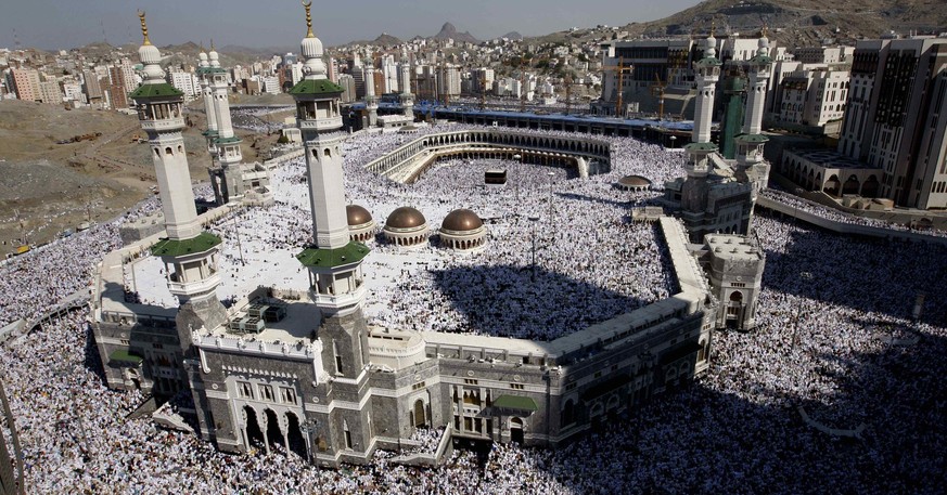 Grosse Moschee: Jährlich pilgern Millionen von Muslime zur Hadsch nach Mekka.