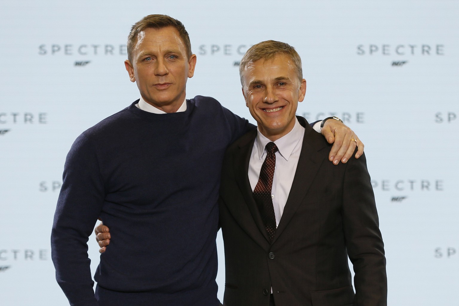 James-Bond-Darsteller Daniel Craig und 007-Bösewicht Christoph Waltz.
