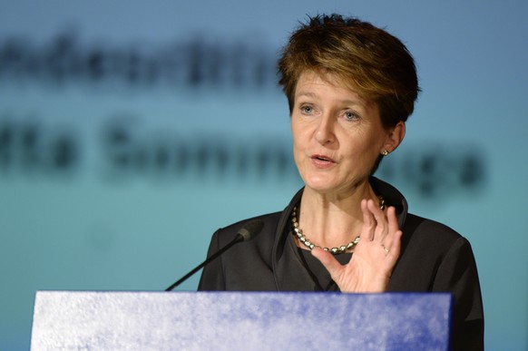 Kritische Töne gegenüber der Standortförderung: Bundesrätin Sommaruga.