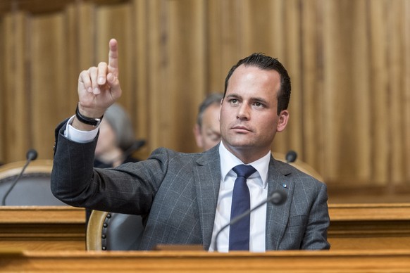 Damian Mueller, FDP-LU, meldet sich zu Wort am ersten Tag der Fruehlingssession der Eidgenoessischen Raete, am Montag, 4. Maerz 2019 im Staenderat in Bern. (KEYSTONE/Alessandro della Valle)