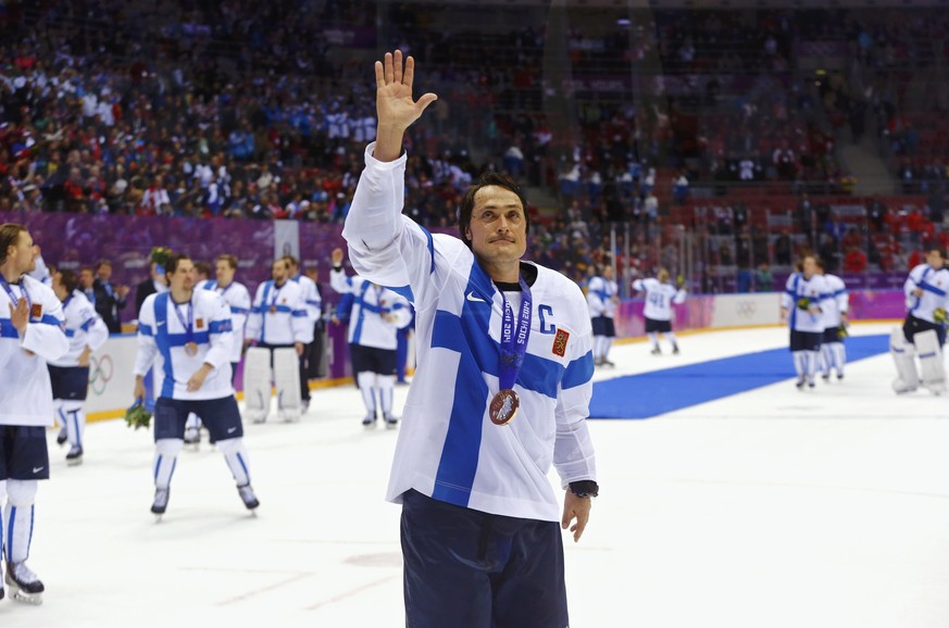 Im Bolschoi-Eispalast wird Teemu Selänne gefeiert.