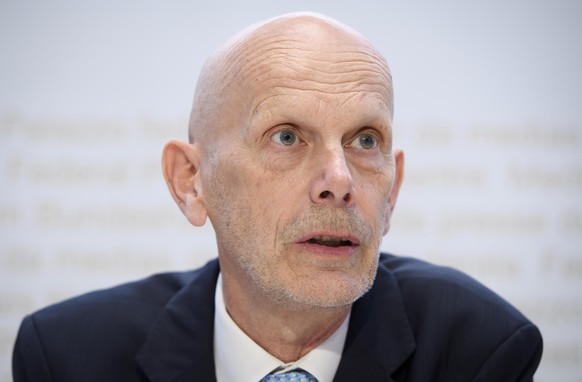 Daniel Koch, Delegierter des BAG fuer COVID-19, spricht waehrend einer Medienkonferenz zur Situation des Coronavirus (COVID-19), am Montag, 18. Mai 2020 in Bern. (KEYSTONE/Anthony Anex)