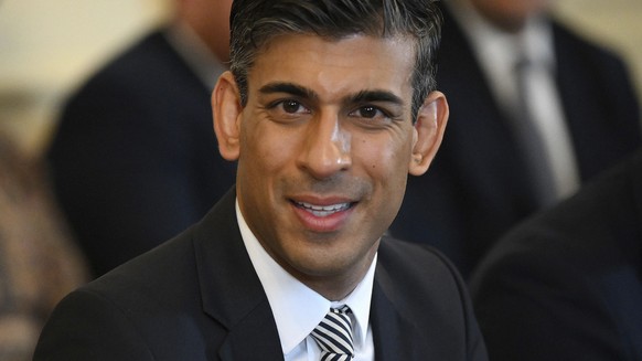Britain&#039;s Chancellor of the Exchequer Rishi Sunak attends a cabinet meeting at 10 Downing Street, London, Tuesday May 24, 2022. (Daniel Leal/Pool via AP)