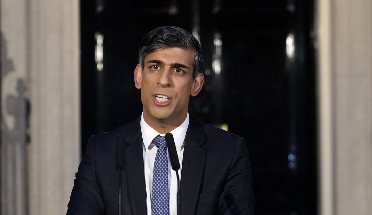 Britain's Prime Minister Rishi Sunak addresses the media at Downing Street in London, on March 1, 2024. Britain?s main opposition parties are demanding that the Conservative government publish le ...