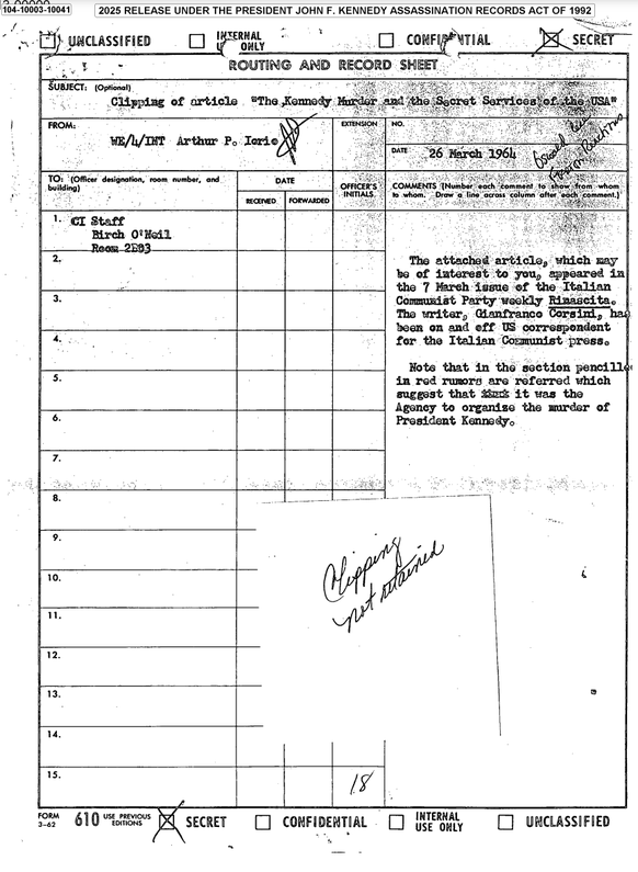 Auszug der Kennedy Akte