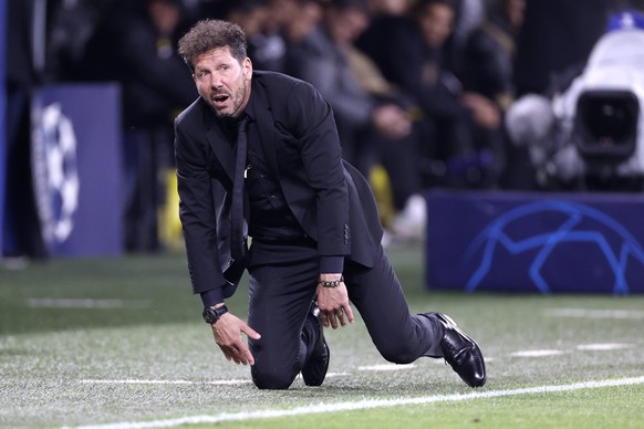 SIMEONE Diego Trainer Team Atletico Madrid UEFA Championsleague Saison 2023-2024 Spiel Viertelfinale Rueckspiel BVB - Atletico Madrid 4 : 2 am 16.04.2024 in Dortmund DFL REGULATIONS PROHIBIT ANY USE O ...