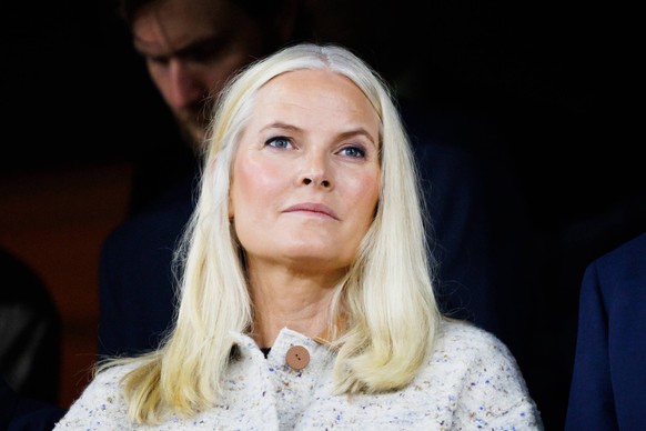 Norway v Moldova, 2026 World Cup qualification, Oslo, Norway Oslo, Norway. 09th, September 2025. Mette-Marit, Crown Princess of Norway seen at the 2026 World Cup qualification match between Norway and ...