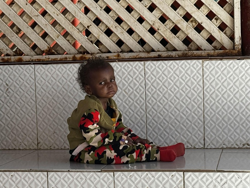 A portrait of 3-year-old Shimba.

He suffers from severe acute malnutrition and admitted at Port Sudan Pediatric Hospital for 20 days. 

Shimba and his family are displaced from Omdurman and arrived i ...