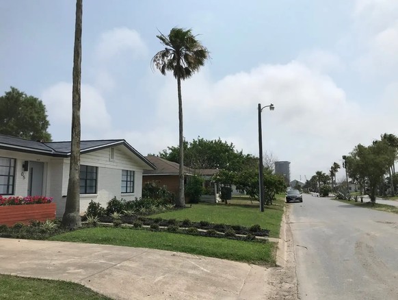 Das Dorf Boca Chica im Jahr 2021, bevor SpaceX fast alle Häuser aufkaufte.