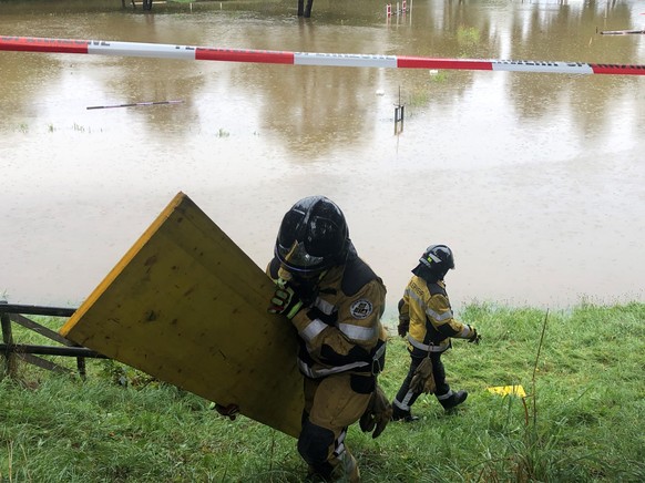 HANDOUT --- Am Sonntag, 30. August, 2020, um 16:45 Uhr, ist es beim Reitplatz Weierwiese in Wil zu einem tragischen Unfall gekommen. Ein viereinhalbjaehriger Knabe fiel in einen offenen Schacht. Er wu ...