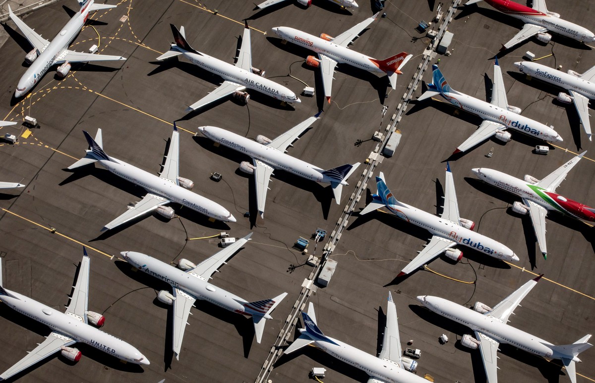 epa08116633 (FILE) - Boeing 737 Max 8 aircraft sit parked at Boeing Field in Seattle, Washington, USA, 21 July 2019 (reissued 10 January 2020). according to reports from 10 January 2020, internal Boei ...