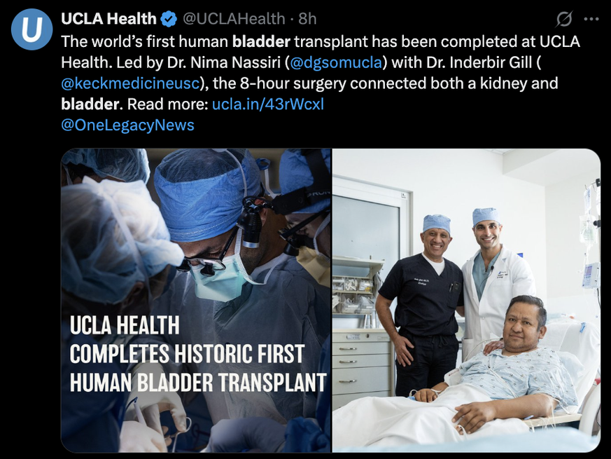 Blasentransplantation Blase transplantiert bladder transplantation