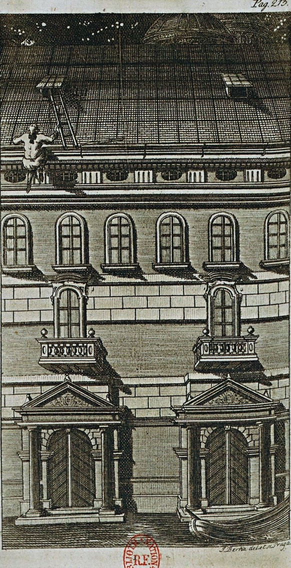 Giacomo Casanova, Kupferstich aus Histoire de ma fuite des prisons, 1788.
https://de.wikipedia.org/wiki/Geschichte_meiner_Flucht#/media/Datei:Evasion_Giacomo_Casanova.jpg
