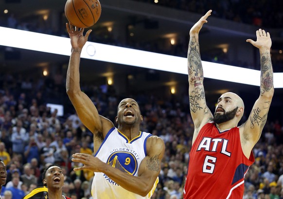 Die Atlanta Hawks hatten gegen die Golden State Warriors gestern das Nachsehen.