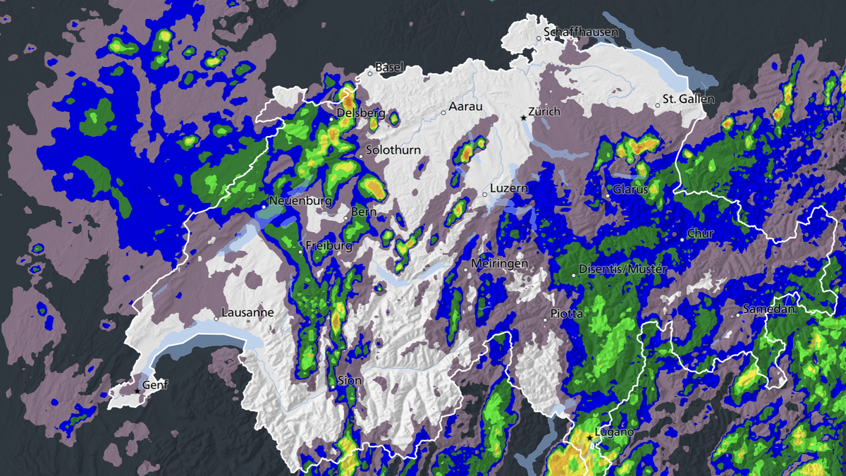 Hier sind für Dienstag und Mittwoch Gewitter und Regen angesagt