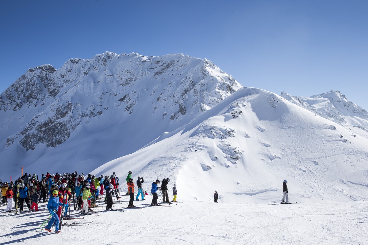 Frühlingsskifahren auf der Lenzerheide.