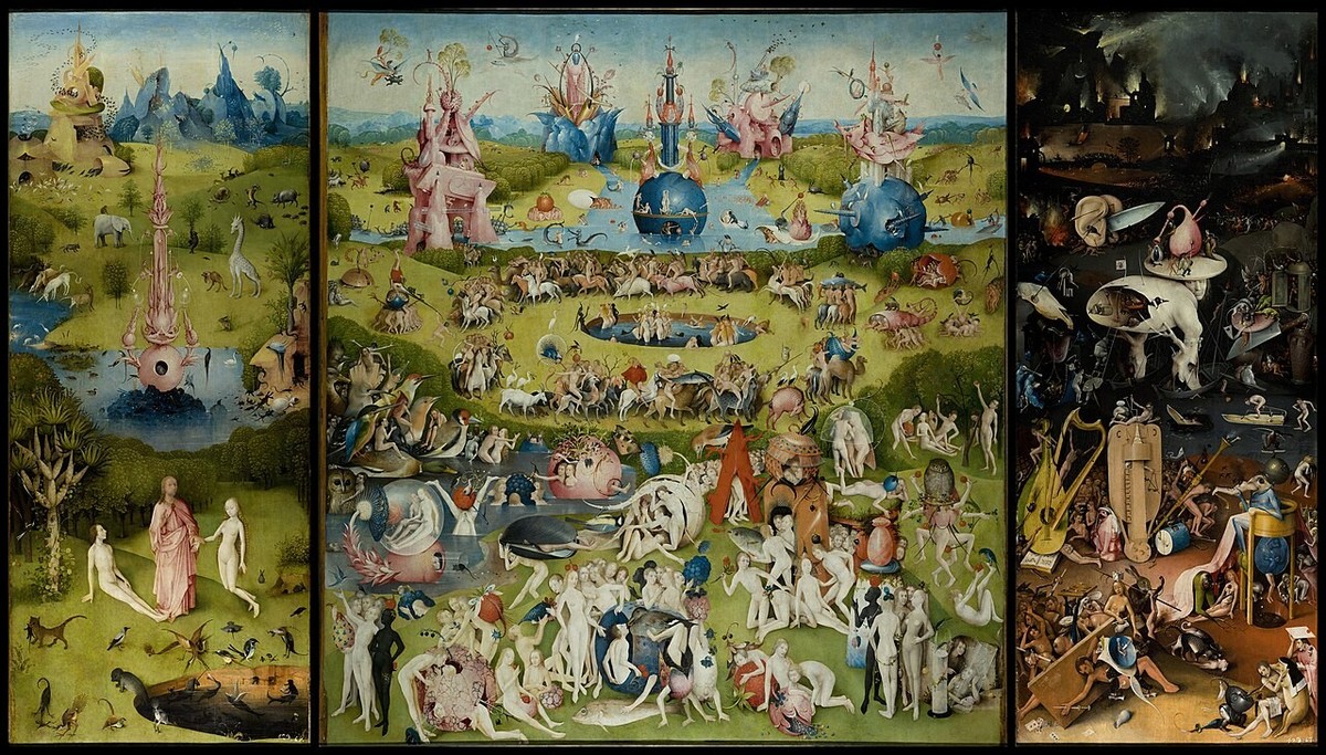 Der Garten der Lüste. Bosch

https://thumb.wikimedia.org/wikipedia/commons/thumb/6/6d/The_Garden_of_Earthly_Delights_by_Bosch_High_Resolution.jpg/1280px-The_Garden_of_Earthly_Delights_by_Bosch_High_Re ...
