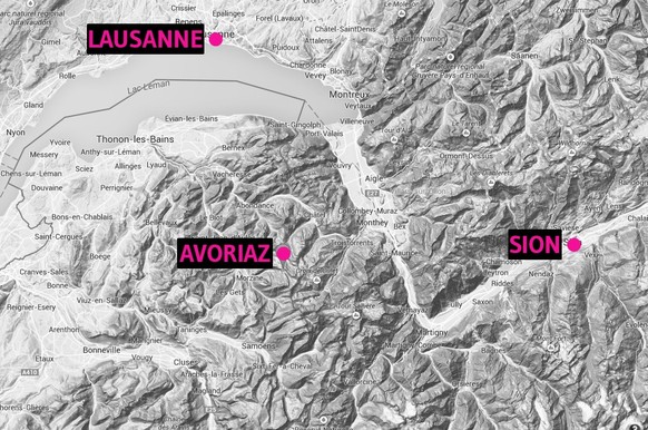 Avoriaz liegt unweit der Schweizer Grenze.
