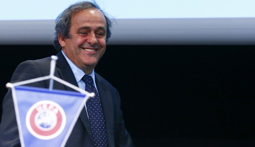 Viel zu lachen hat UEFA-Präsident Michel Platini eigentlich nicht.