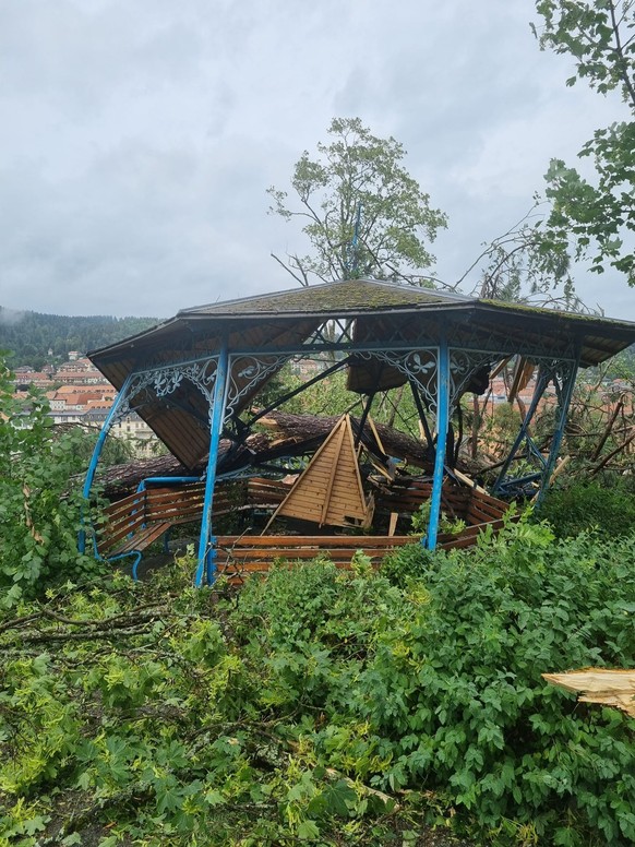 Ein kleiner Kiosk, der bei den Chaux-Fonniers beliebt war.