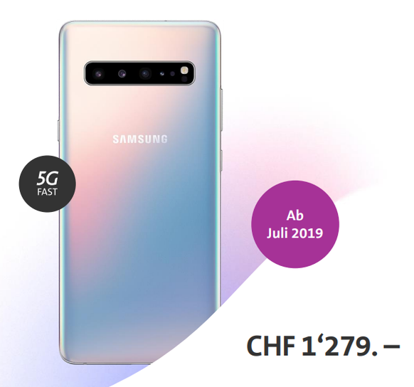 Ab Juli bringt Samsung die 5G-Version des Galaxy S10 in die Schweiz. 