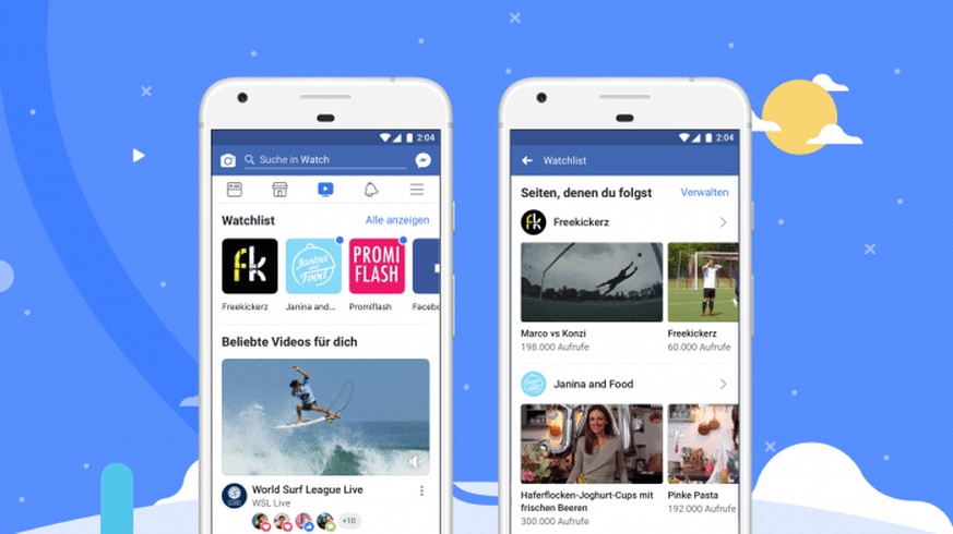 Facebook startet weltweit seine Video-Plattform Watch.