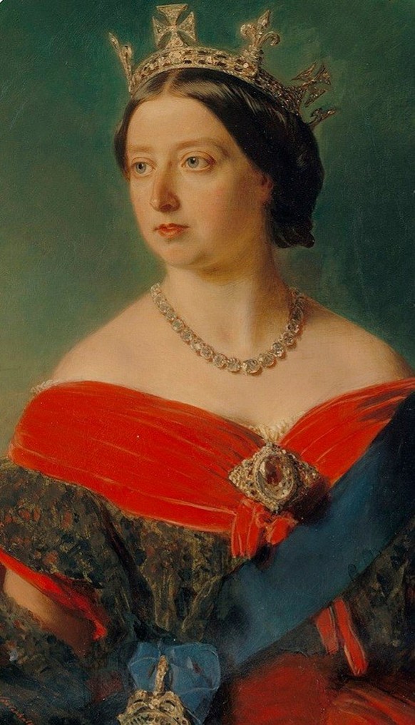 Queen Victoria wearing the Koh-i-Noor as a brooch, by Franz Xaver Winterhalter
Königin Victoria mit der Koh-i-Noor als Brosche, von Franz Xaver Winterhalter
https://en.wikipedia.org/wiki/Koh-i-Noor#/m ...