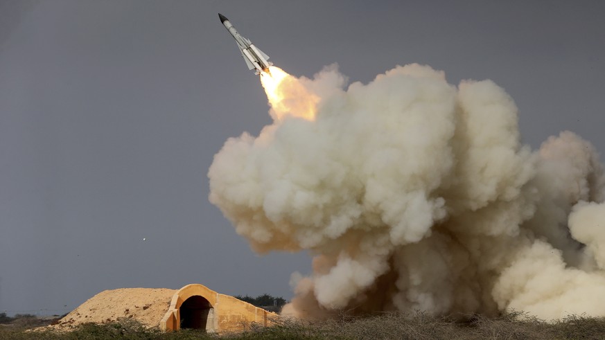 Test einer iranischen S-200-Rakete im Dezember 2016.